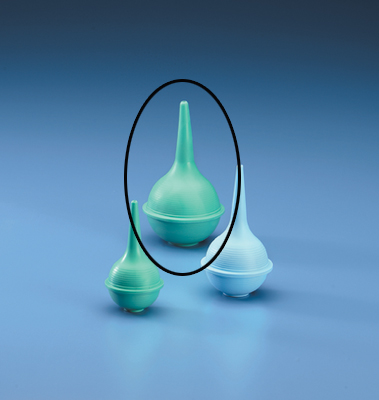 Hand Bulb Ear Syringes- 3 oz. Each  Green